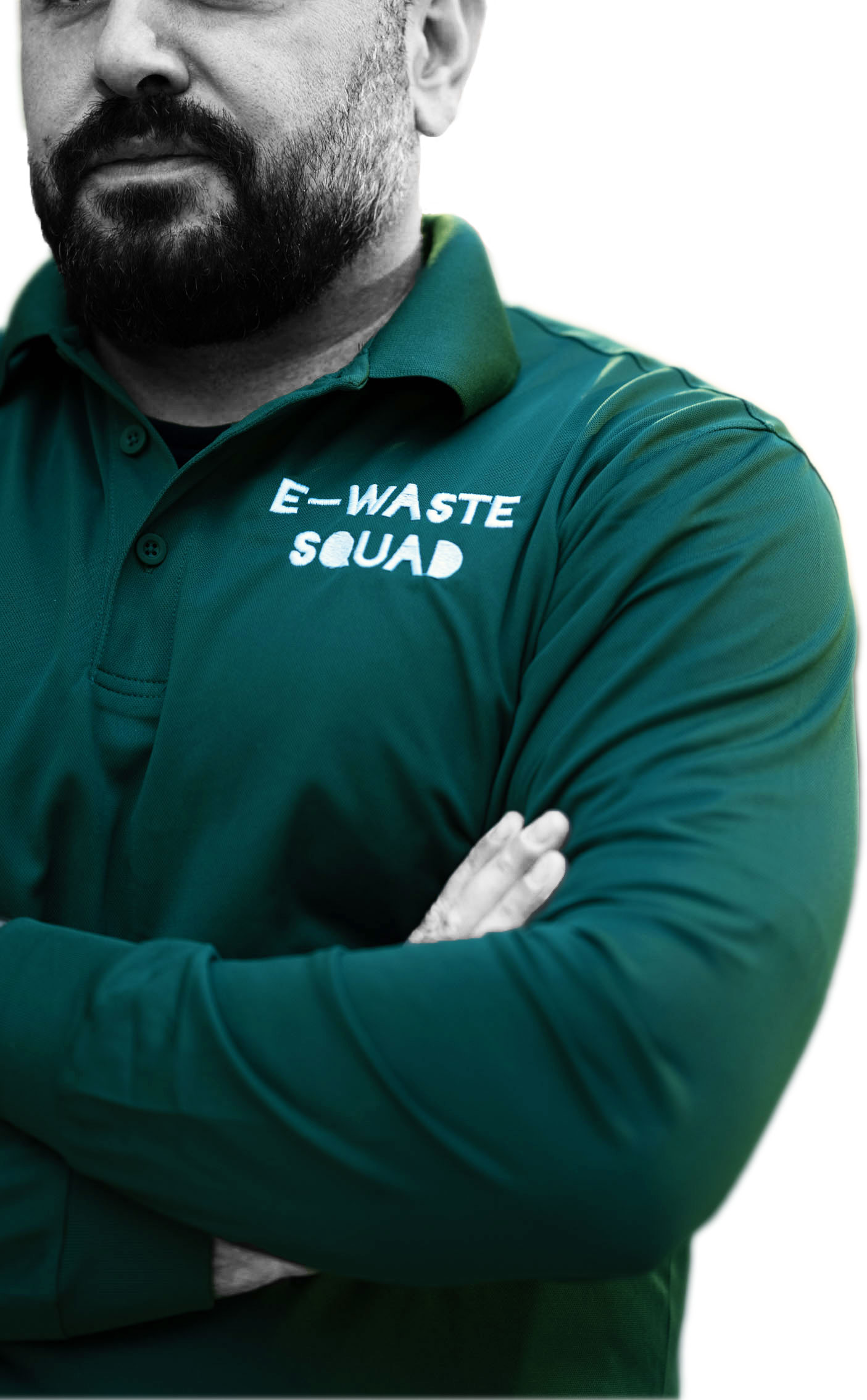E-Waste Squad technician supporting electronics recycling in Los Angeles